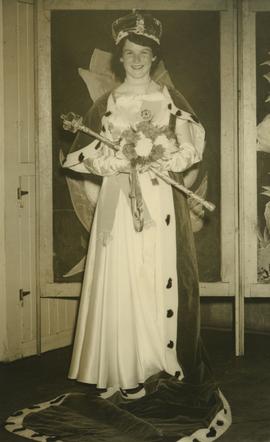 Sandra Booth as May Queen, 1956