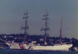 American Coast Guard ship in West Bay