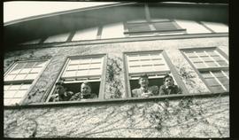 Students at windows