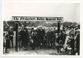 Fitzherbert Bullen Memorial Park opening ceremony, Sept. 20, 1933