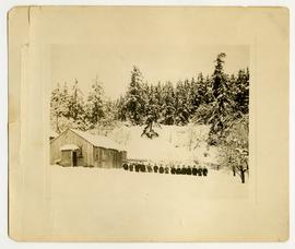 Snowfall at Fort Rodd Hill, 1916