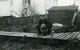 Billy Smith with dog