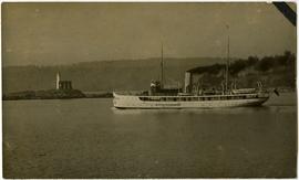 Ship leaving Esquimalt Harbour