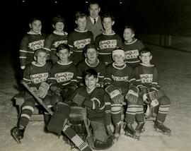 Boys hockey team, Legion Br. 172 - E.M.H.A., in Esquimalt Arena.