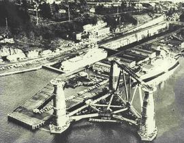 Aerial view of Esquimalt Graving Dock