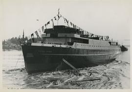 Launching of the C.N.R. ferry Prince George at Yarrows