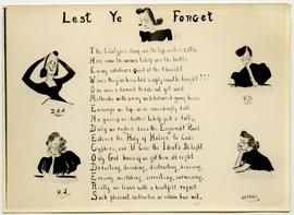 Acrostic poem "Lest Ye Forget"