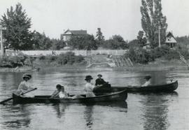 Canoeing on the Gorge, 1908