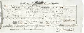 Marriage certificate for Thomas Tennant Hutchison and May James Owens, 1911