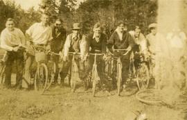 Esquimalt residents on bicycles