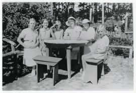 Group in Japanese Tea Garden, Gorge Park