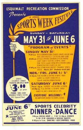 Esquimalt Sports Week Festival poster