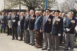 HMCS Esquimalt Memorial Association Cairn Ceremony, April 10, 1989
