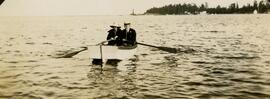 Couple in rowboat