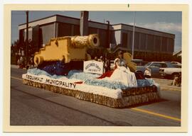 Buccaneer Days float in Victoria Day parade, ca. 1973