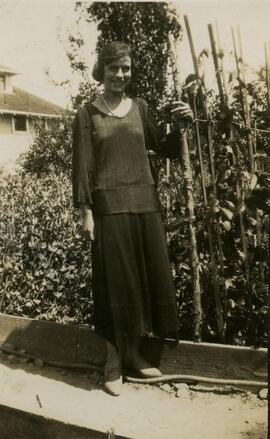 Girl in garden