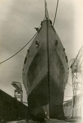HMCS Ontario in Drydock