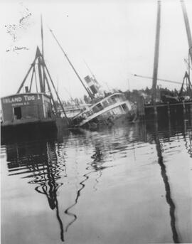 Prince Rupert ship sinking at Yarrows Shipyard