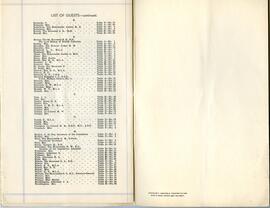 Page 8 & 9: Guest list continued