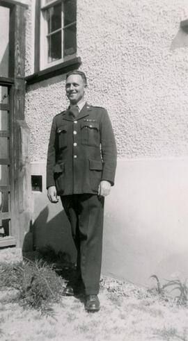 George Harvey at Police door