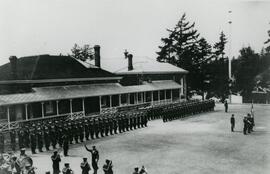Military inspection, hospital parade ground