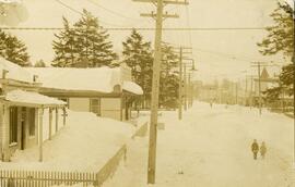 Esquimalt Road after snowfall