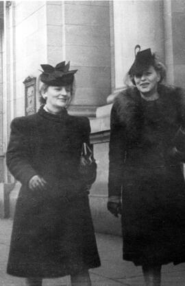 Lillian Ford and Ada Horsford, c. 1945