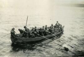 Crew returning from clam digging