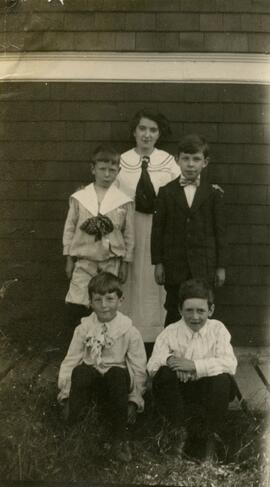 Sunday School students and teacher