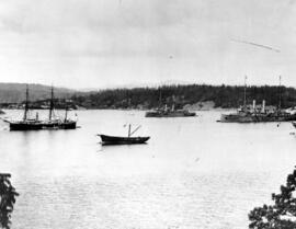 Ships of the Pacific Station at Esquimalt 1904