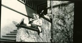 Students on steps of Esquimalt High School