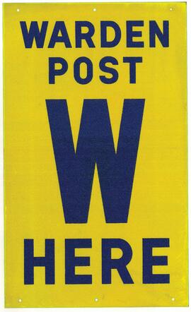 Warden Post Sign