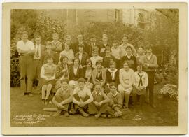Grade 8, Lampson Street School, 1930; Tom Redhead in third row, far right
