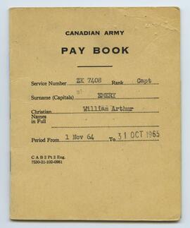 Front page of Pay Book