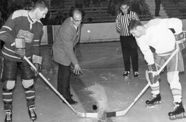 Ceremonial Hockey Face-off with Ed De Costa