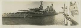 HMS Hood, from deck of HMS Repulse, Ogden Point