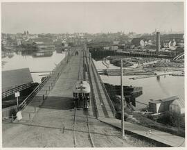 Streetcar on Rock Bay Bridge.