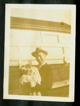 Man holding baby