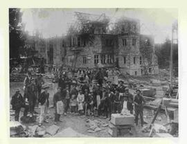 Crew building Hatley Castle