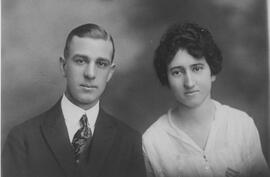 Wedding photo of Ethel Victoria (Brakes) and John (Jack) Acreman.
