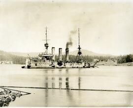 HMS Kent in Esquimalt Harbour