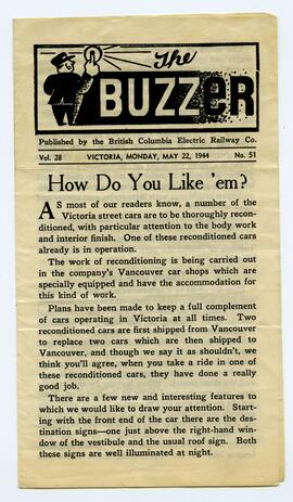 "The Buzzer," Vol. 28, No. 51, May 22, 1944