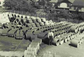 Concrete pipes in Municipal Public Works Yard