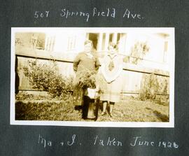 "Ma & I, taken June 1926"