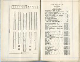 Page 4 & 5: Seating chart and guest list