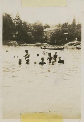 Swimmers in the Gorge below Mrs. Marshall's