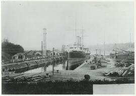 HMS Royal Arthur entering Drydock at Esquimalt