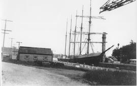 "Forest Friend" sailing ship in old drydock 1929