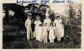 Children dressed up for school play