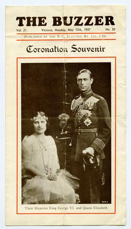 "The Buzzer" Coronation Souvenir. Vol. 21,  No. 50,  May 10, 1937
